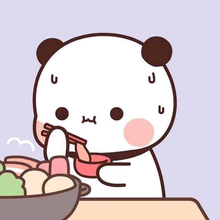 Gấu cute chibi với biểu cảm hài hước siêu đáng yêu