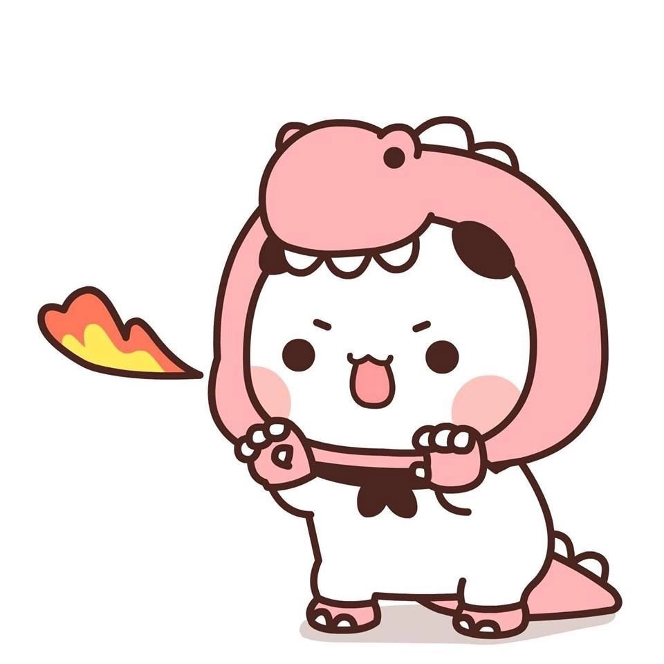 Con gấu trúc hình cute chibi mang lại cảm giác vui vẻ