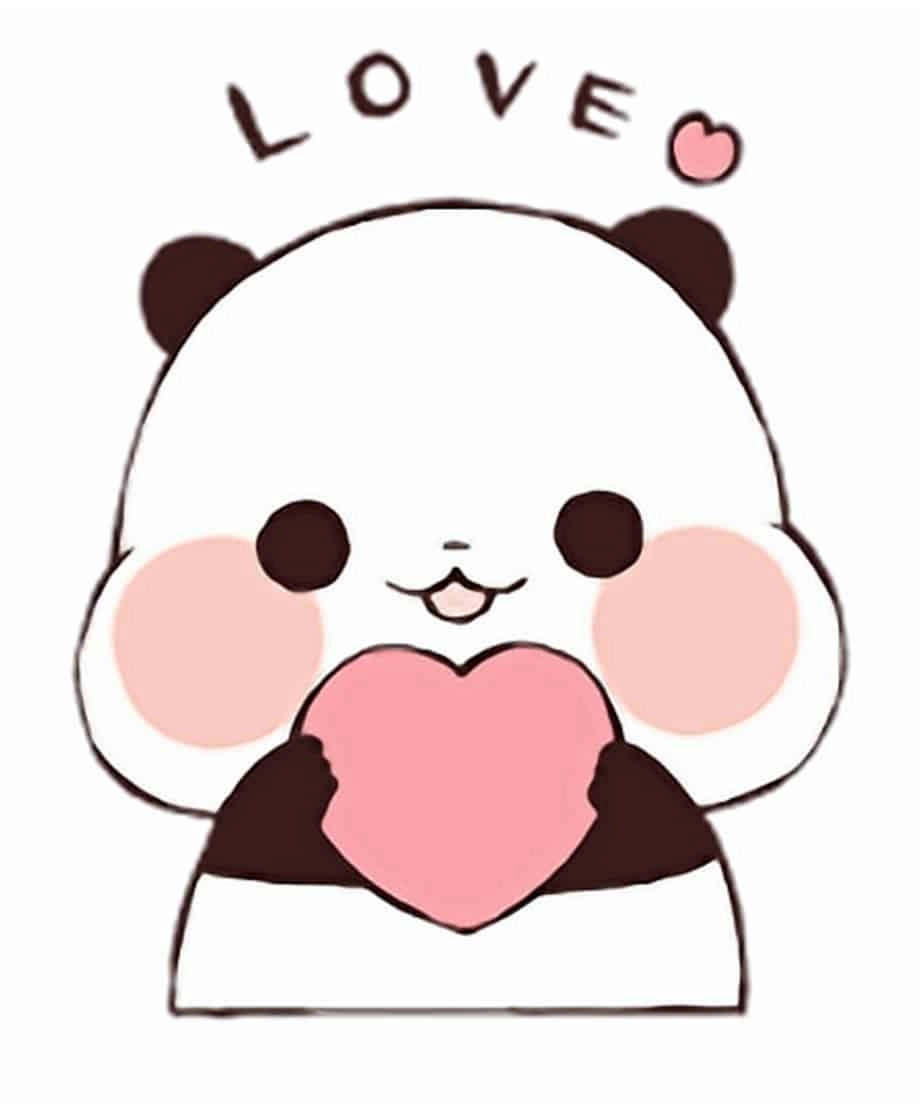 Gấu trúc cute chibi đáng yêu như bước ra từ truyện tranh