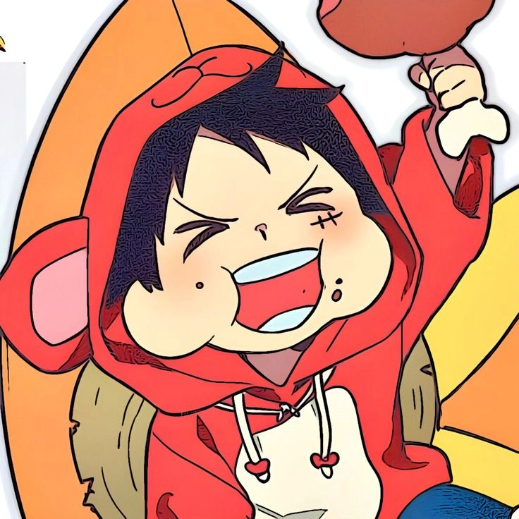 Avatar Luffy ngầu với ánh mắt quyết tâm hướng về phía trước