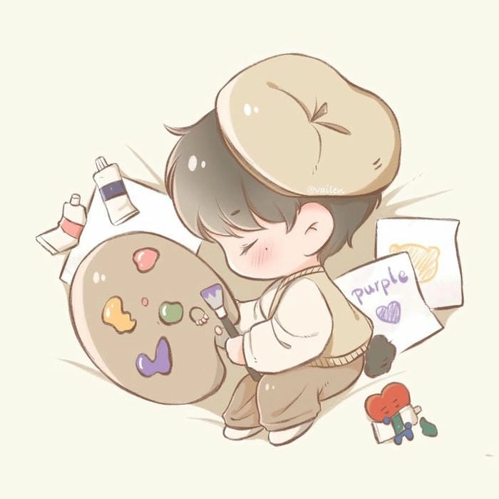 Hình chibi cute nam phù hợp làm ảnh đại diện cực chất