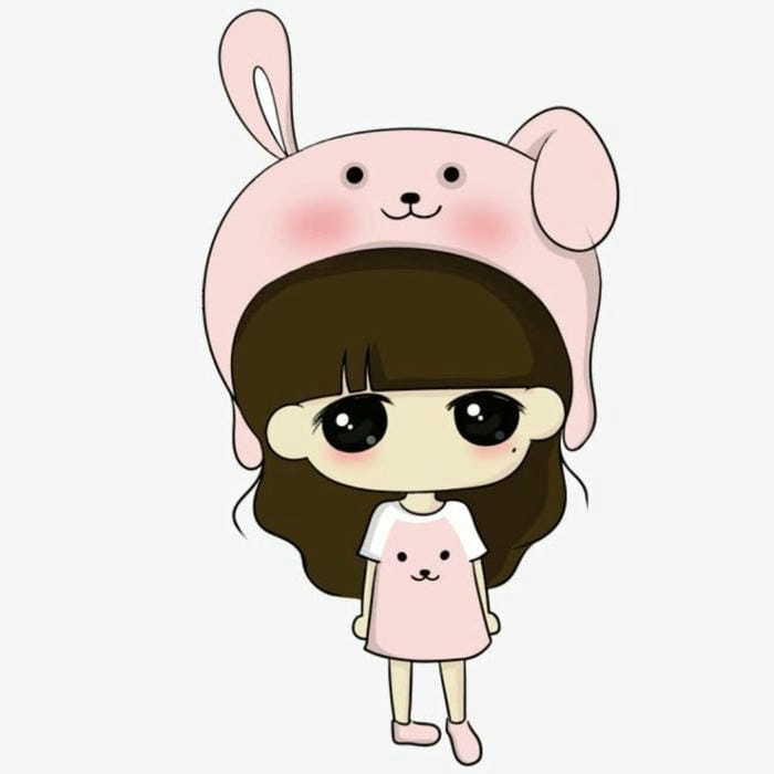 Hình ảnh chibi nữ cute đơn giản nhưng đầy dễ thương