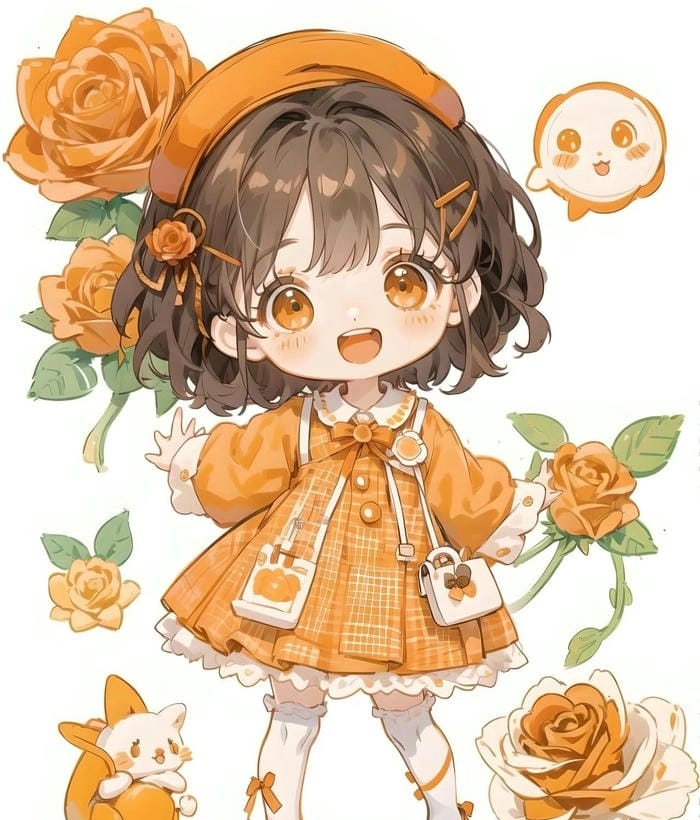 Chibi nữ cute tạo điểm nhấn cá tính và đáng yêu
