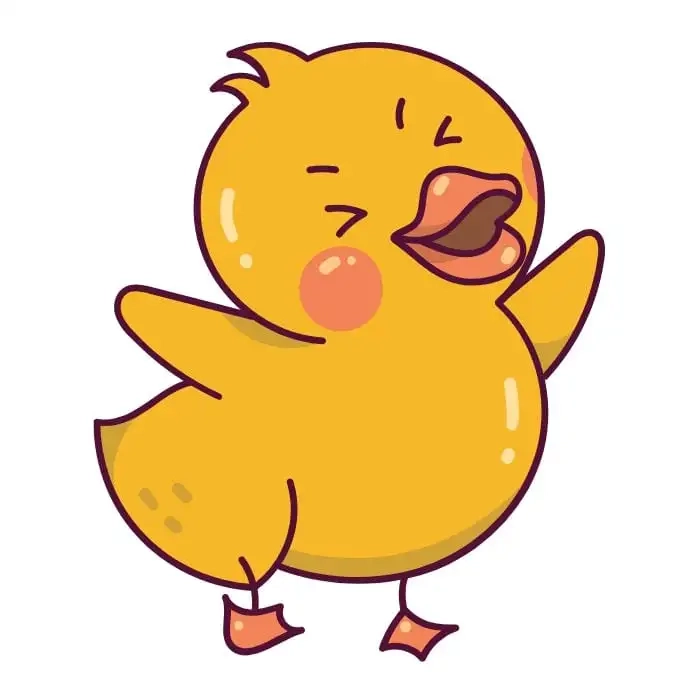 Hình ảnh chú vịt cute phù hợp cho mọi phong cách đáng yêu
