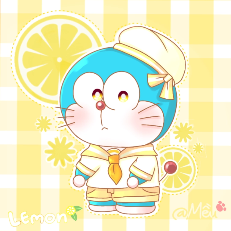 Chibi ảnh Doremon cute khiến ai cũng thích thú