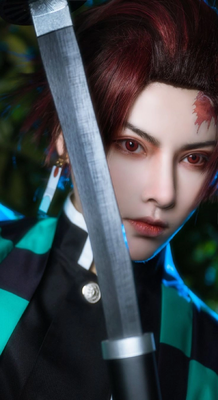 Cosplay Tanjiro Kamado với bộ kimono đặc trưng đẹp mắt