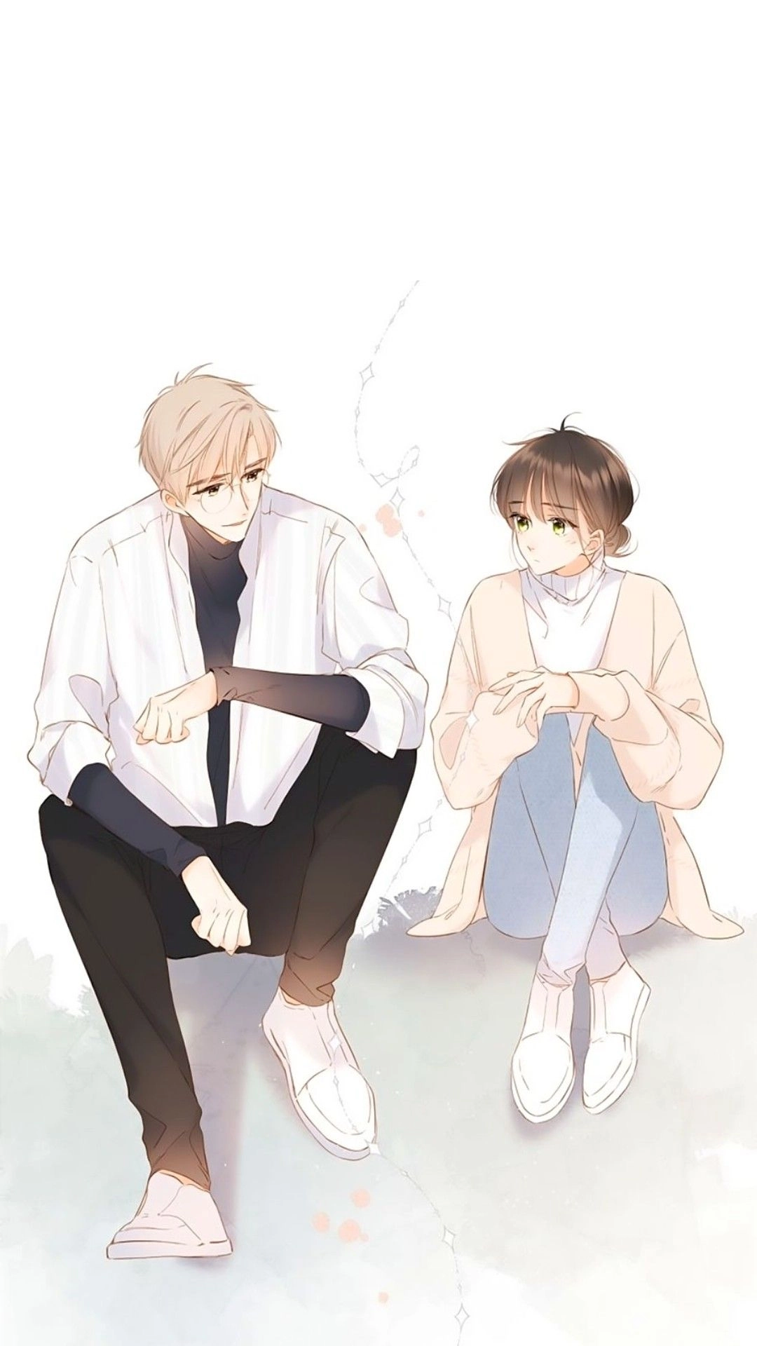 Cặp đôi cute anime thể hiện tình yêu dễ thương đáng yêu