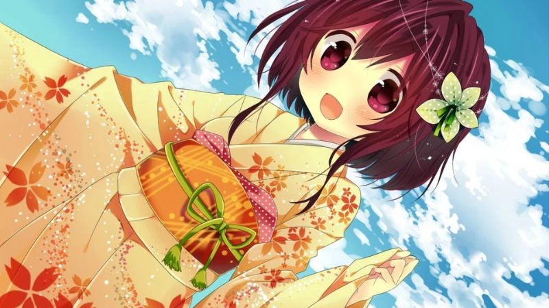Hình ảnh anime cute nữ mang nét dễ thương tinh nghịch
