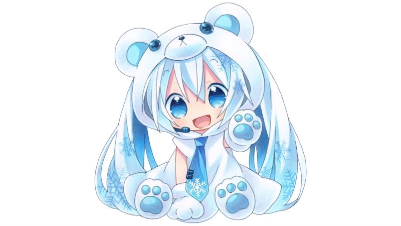 Hình ảnh anime nữ cute với đôi mắt long lanh cuốn hút