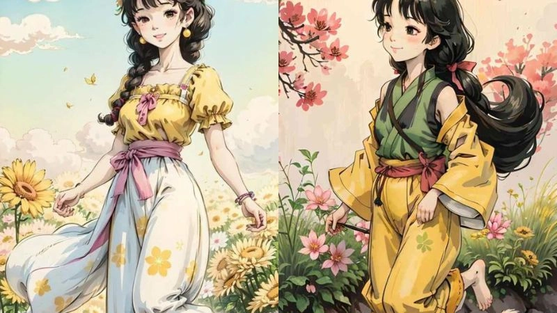 Anime cute nữ với tạo hình đáng yêu và đầy quyến rũ