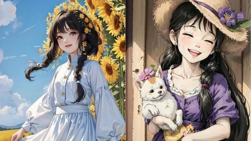 Hình ảnh anime cute nam nữ với khoảnh khắc ngọt ngào