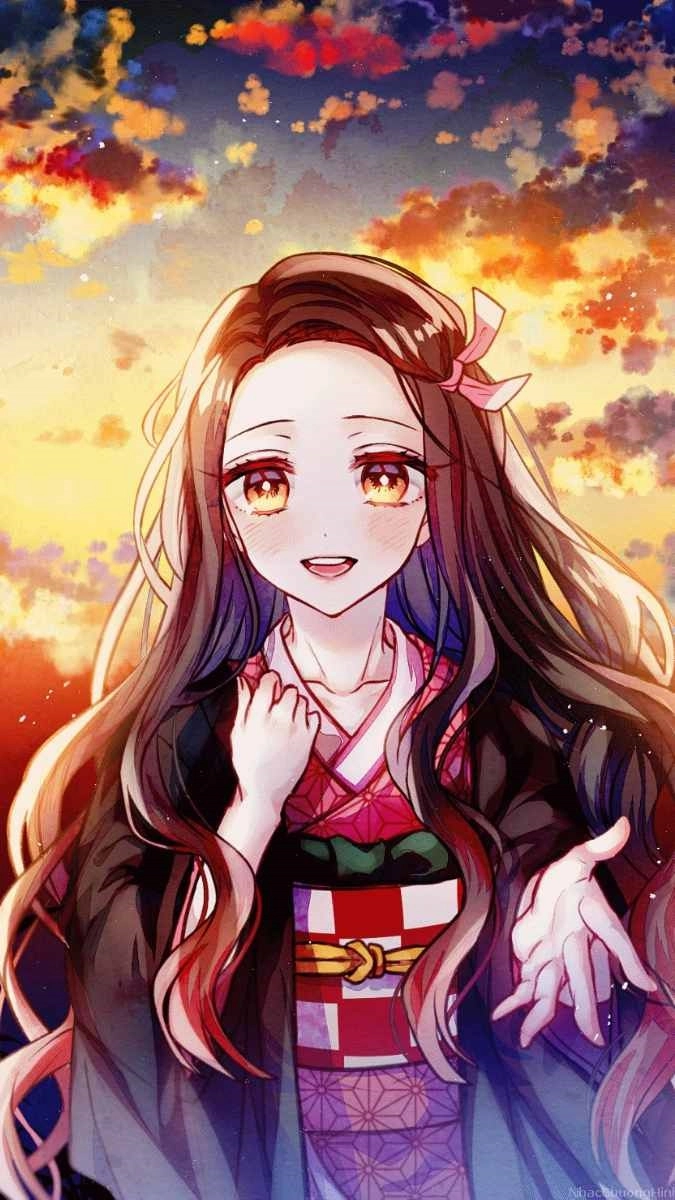 Hình nền điện thoại cute anime đầy màu sắc sống động