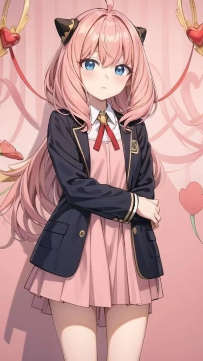 Ảnh nền điện thoại anime cute làm tan chảy trái tim