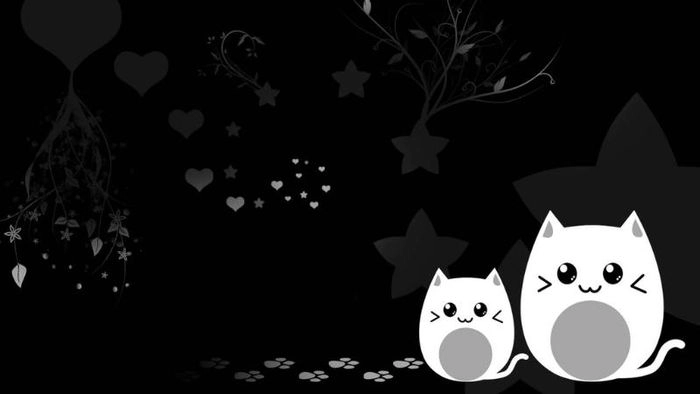 Hình nền cute màu tối nhẹ nhàng và tinh tế