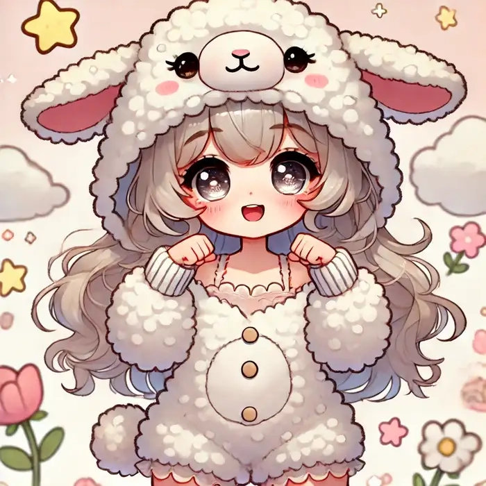 Hình chibi dễ thương nữ với phong cách đáng yêu cuốn hút