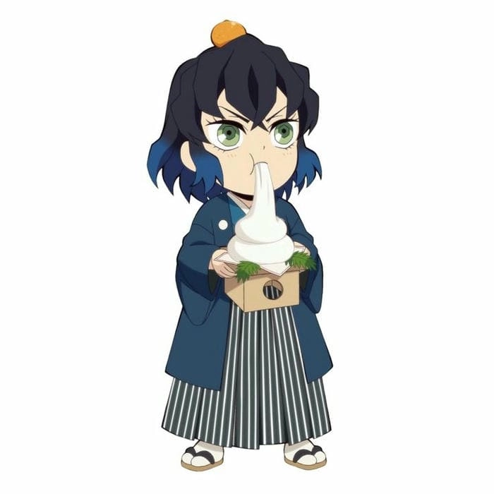 Inosuke chibi cute hình ảnh đáng yêu đầy năng lượng