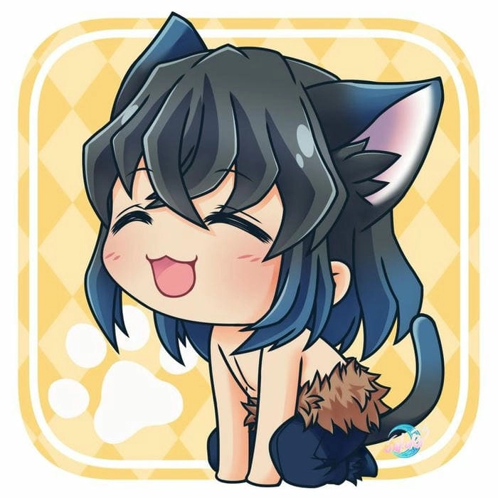 Hình Inosuke chibi phong cách dễ thương cuốn hút