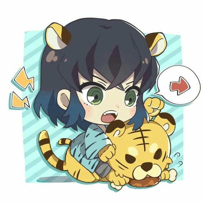 Chibi Inosuke với vẻ ngoài đáng yêu và tinh nghịch