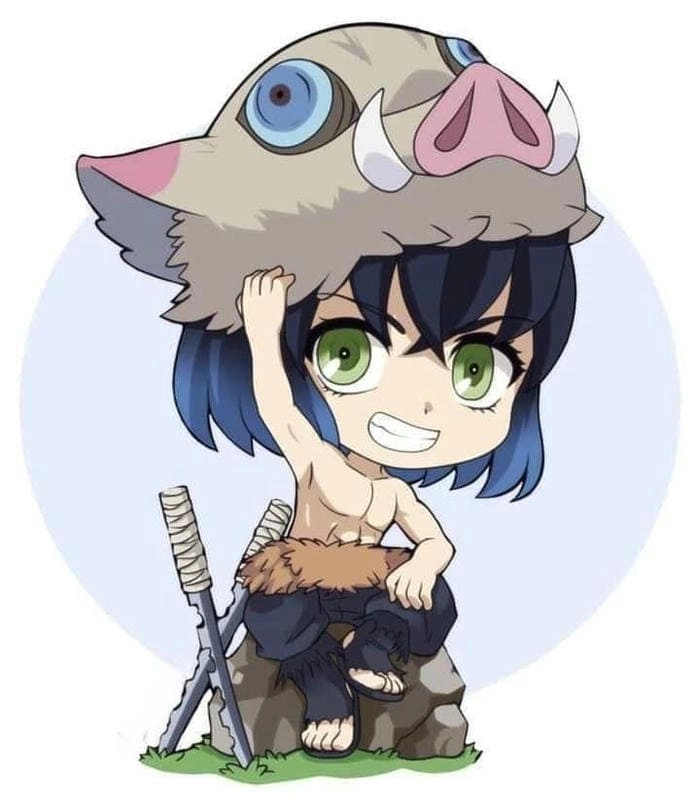 Hình nền Inosuke chibi làm mới màn hình cực chất