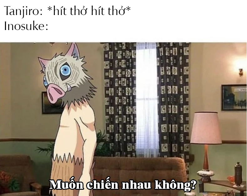Inosuke hài với biểu cảm bá đạo không ai đỡ nổi