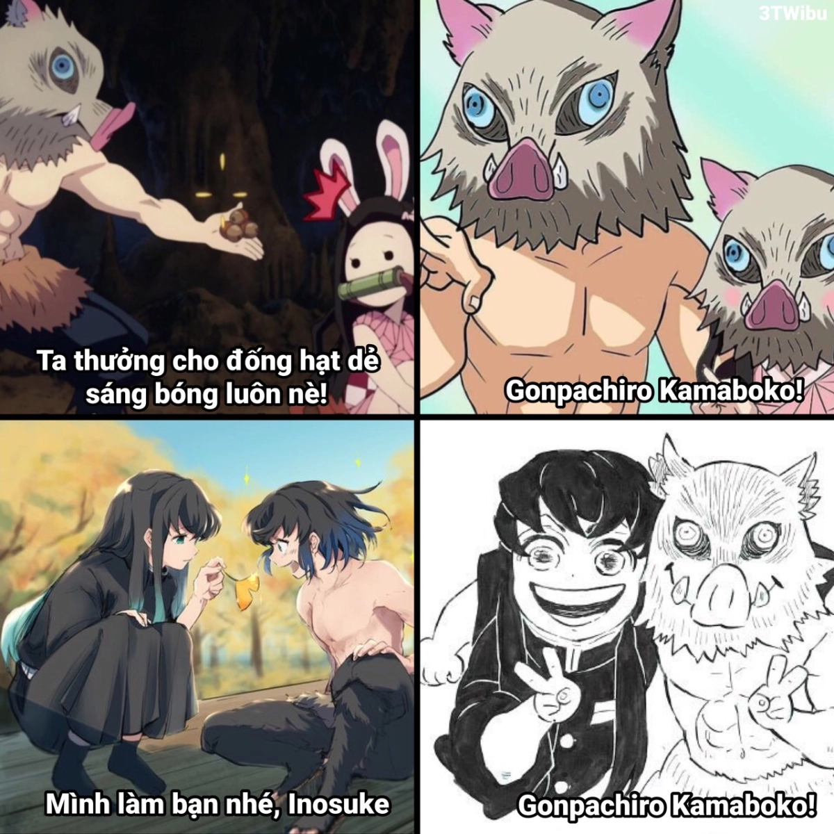 Inosuke manga meme với những pha hành động hài hước nhất