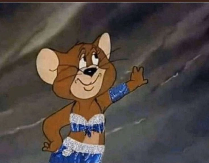 Chuột jerry meme hài hước không thể nhịn cười