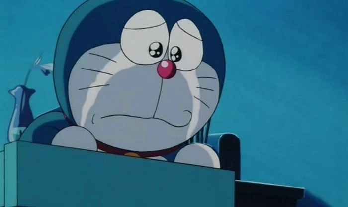 Ảnh Doraemon khóc đầy cảm xúc và chân thật