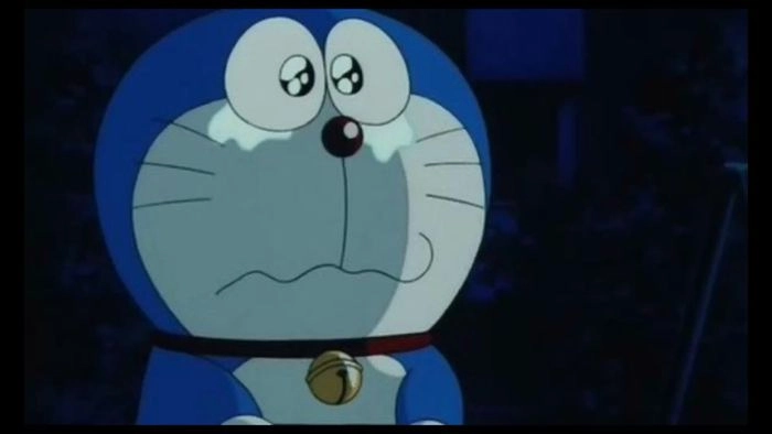 Ngộ nghĩnh Doraemon cute khóc với đôi mắt long lanh