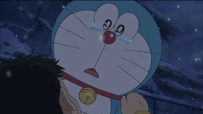 Doremon khóc cute nhưng vẫn vô cùng dễ thương