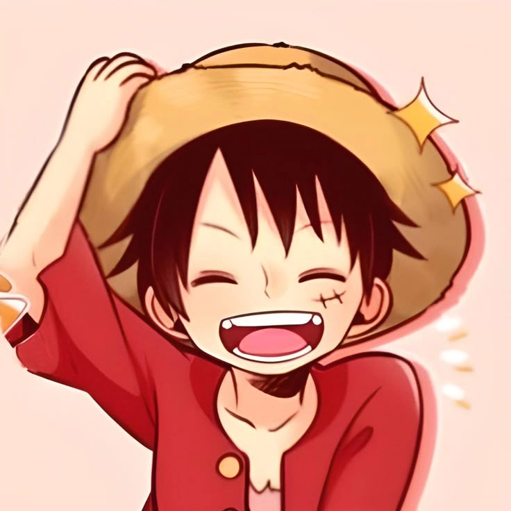 Anh Luffy chibi với vẻ ngoài đáng yêu nhưng đầy mạnh mẽ