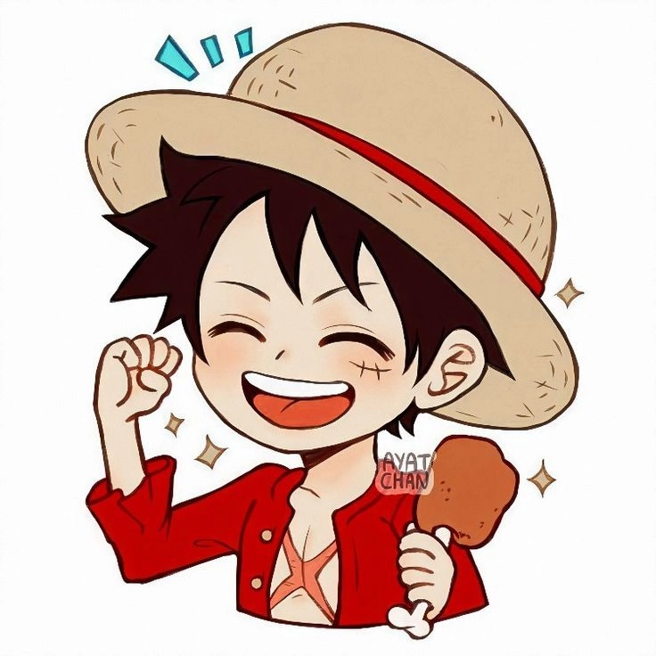 Ảnh Luffy Gear 5 chibi bùng nổ sức mạnh vô cực