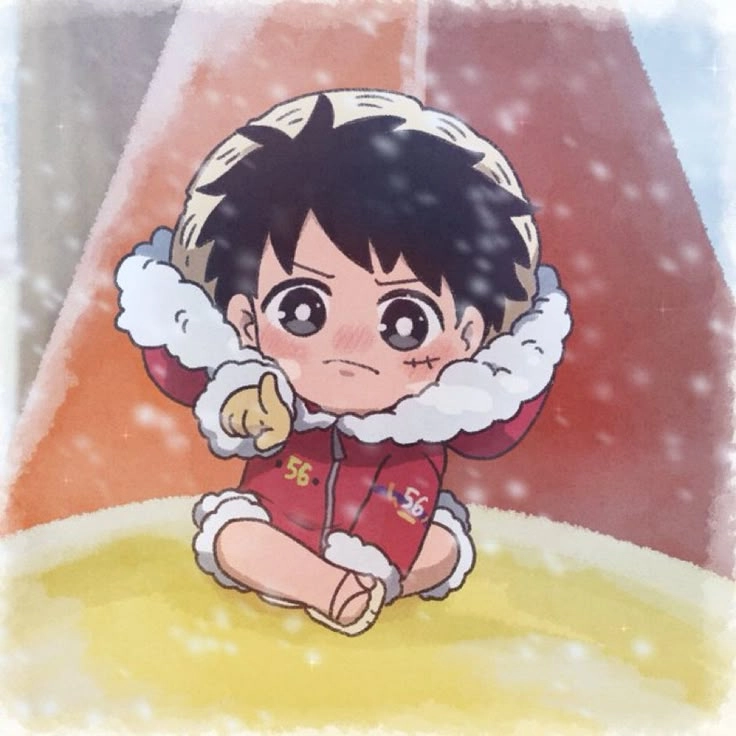 Ảnh Luffy Gear 5 chibi cute nhưng vẫn cực kỳ uy lực