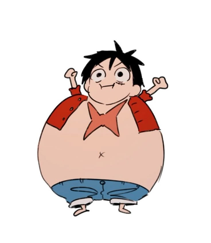 Ảnh chibi Luffy dễ thương với tinh thần chiến binh biển cả