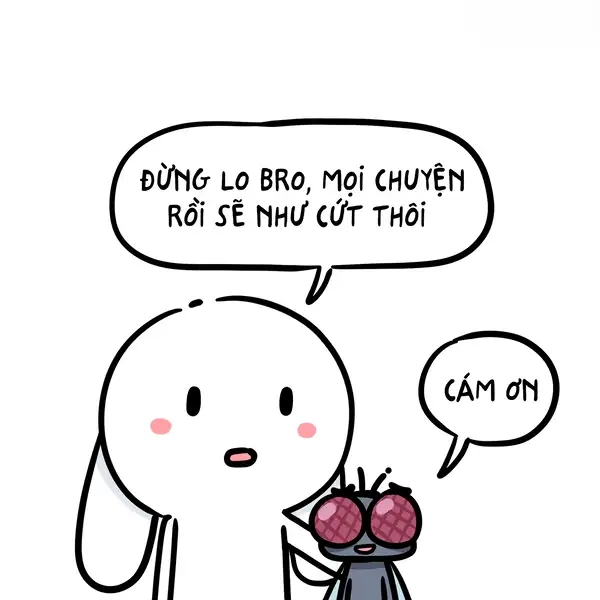 Meme thỏ 7 màu biểu cảm đa dạng đầy thú vị
