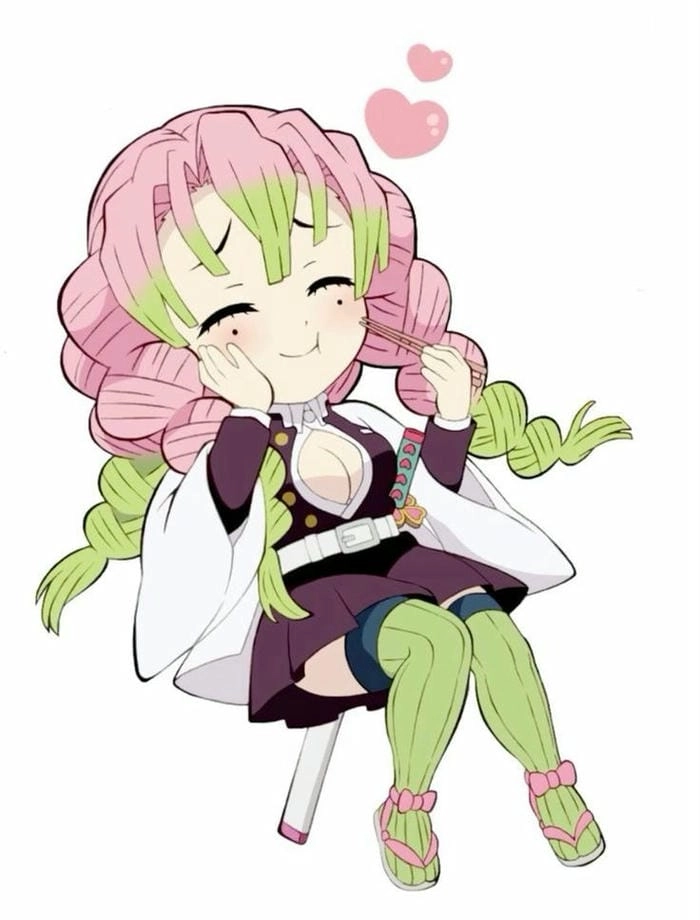 Mitsuri cute fanart sáng tạo đẹp mắt