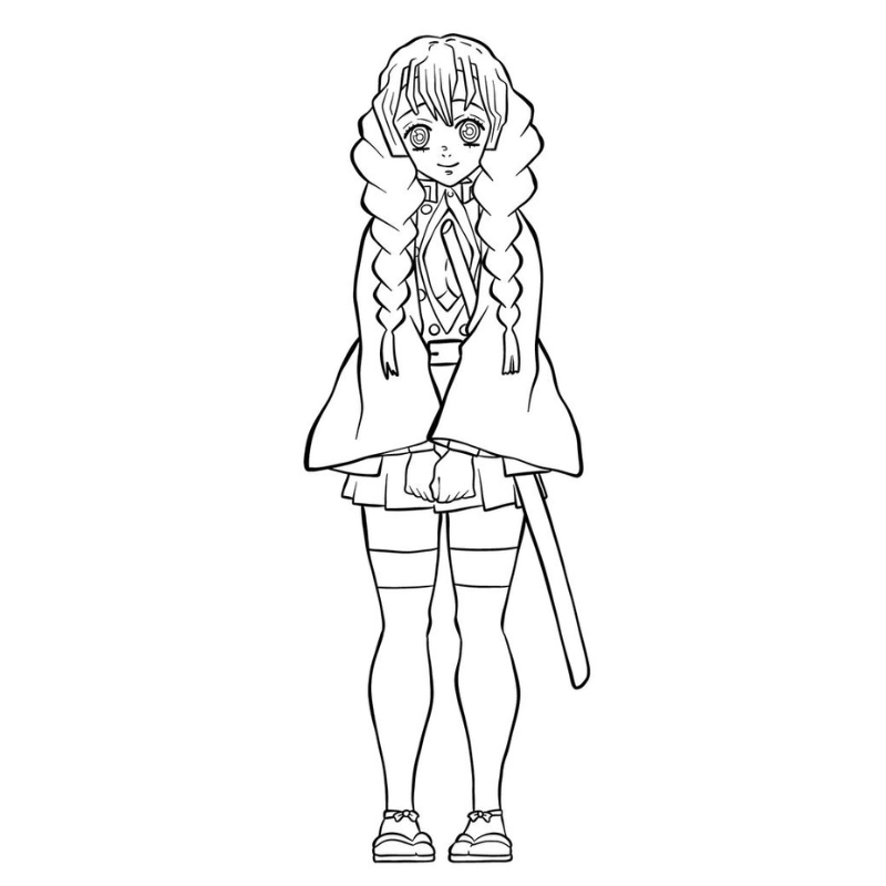 Mitsuri manga full body tạo hình duyên dáng tinh tế