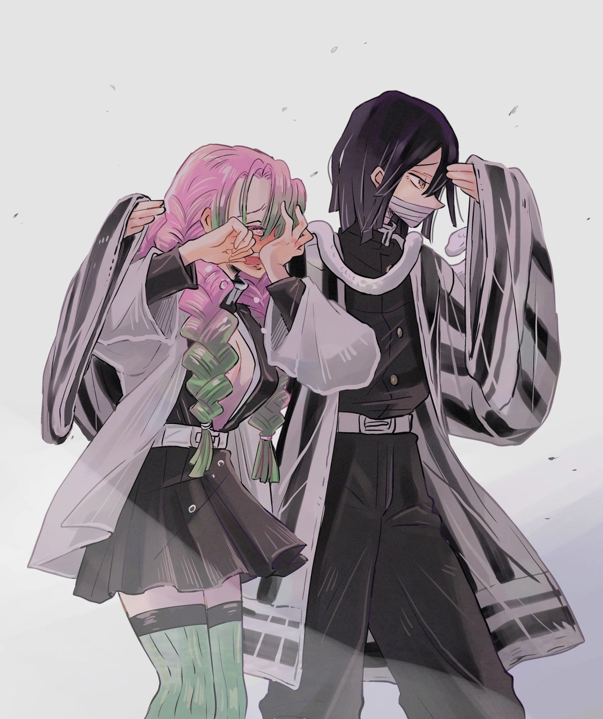 Kimetsu no Yaiba Mitsuri x Obanai khoảnh khắc đáng nhớ