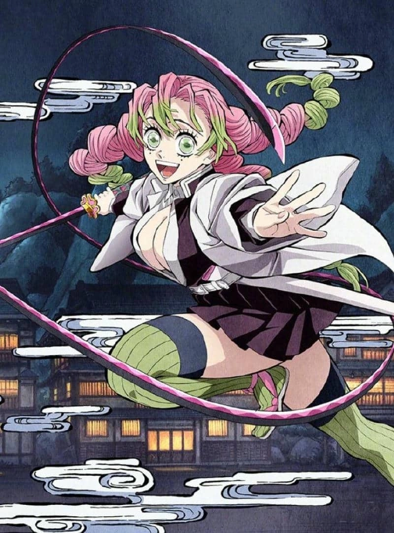 Anime Mitsuri Kanroji với thần thái cuốn hút khó cưỡng
