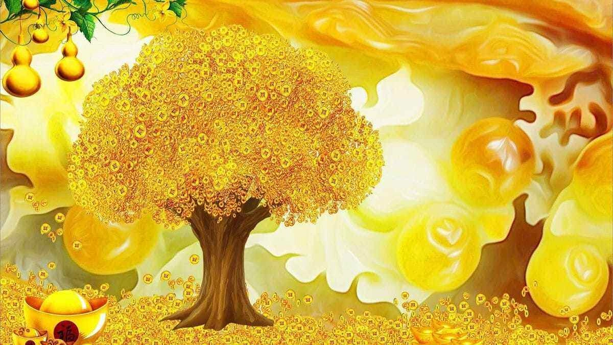 Hình nền máy tính may mắn trong công việc hanh thông