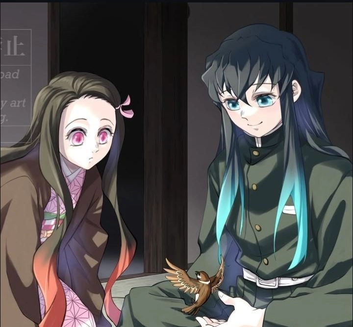 Nezuko × Muichirou khi quỷ và kiếm sĩ đồng hành cùng nhau