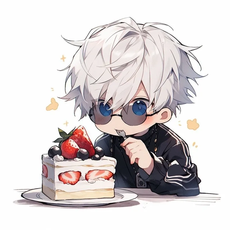 Hình nền anime nam chibi với màu sắc rực rỡ đầy sức sống