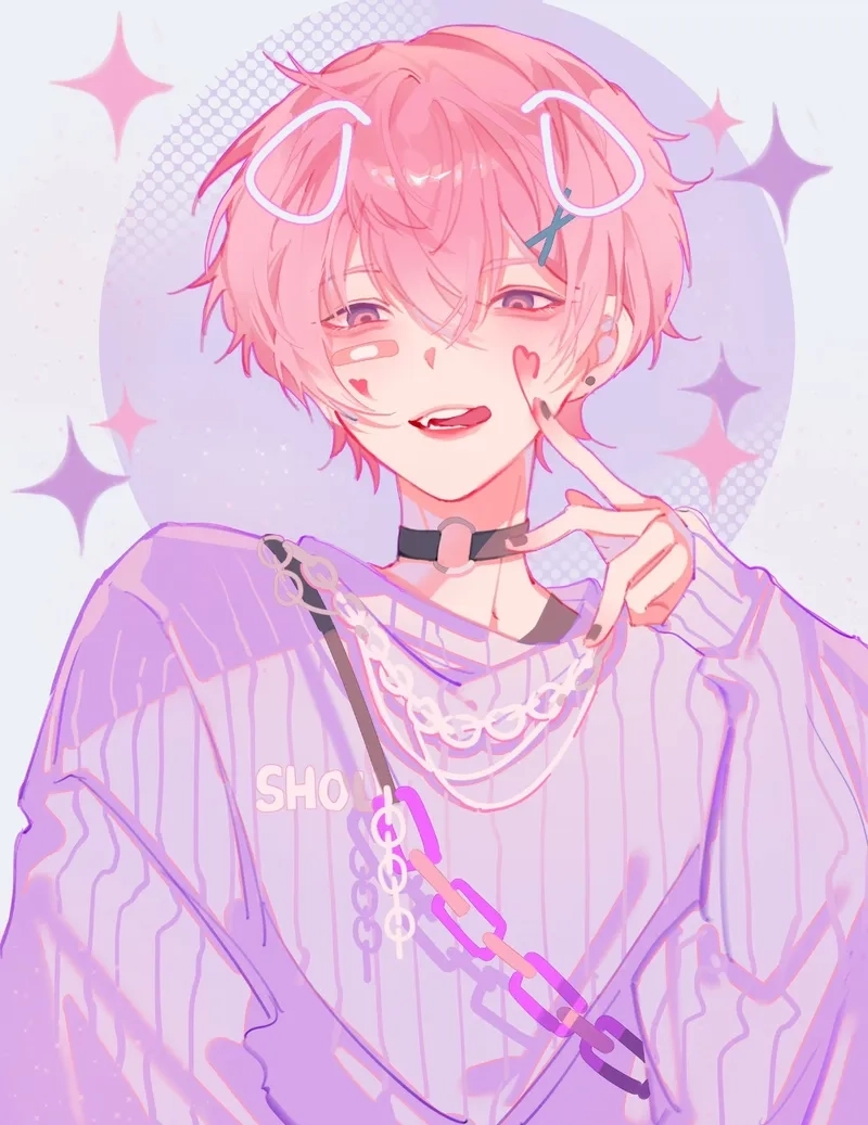 Hình anime nam cute mang vẻ đẹp tinh nghịch đáng yêu