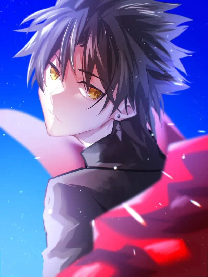 Anime nam cute chibi với ánh mắt long lanh đầy ấn tượng