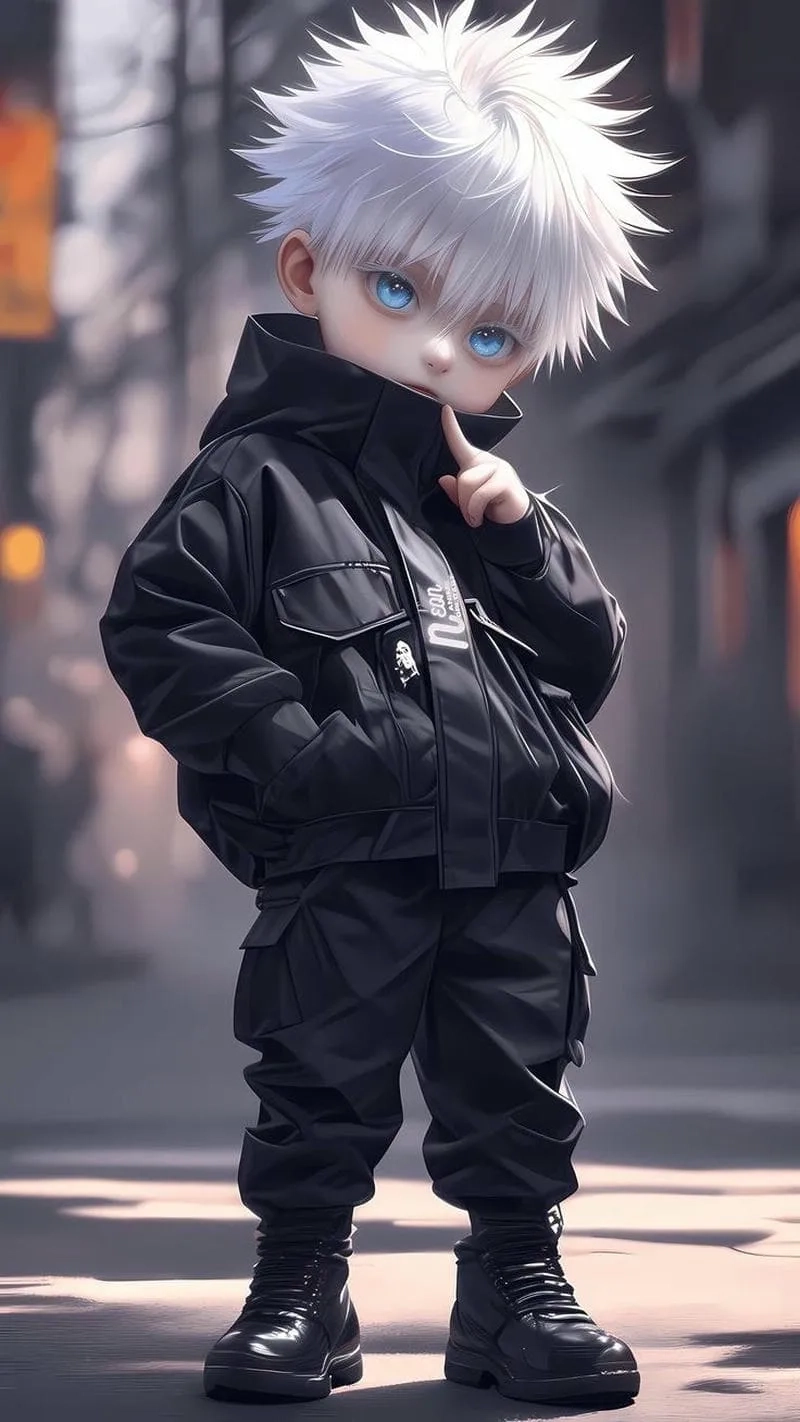 Anime chibi nam ngầu với phong thái mạnh mẽ, cuốn hút