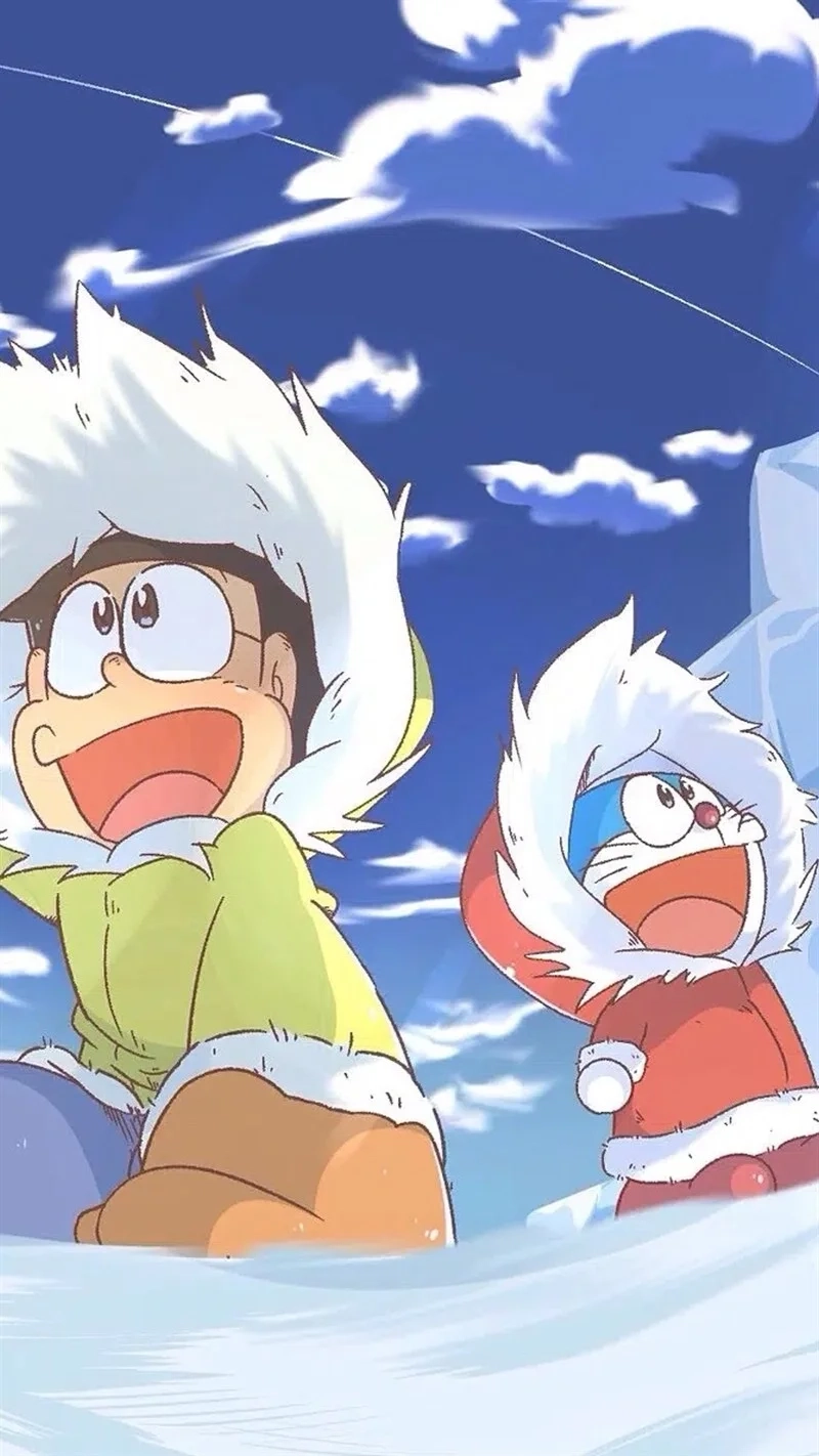 Hình Nobita và Doraemon cute khiến fan thích thú