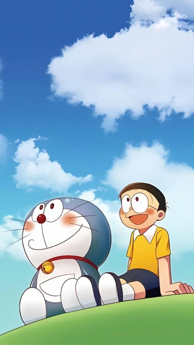 Nobita và Doraemon cute với những biểu cảm hài hước