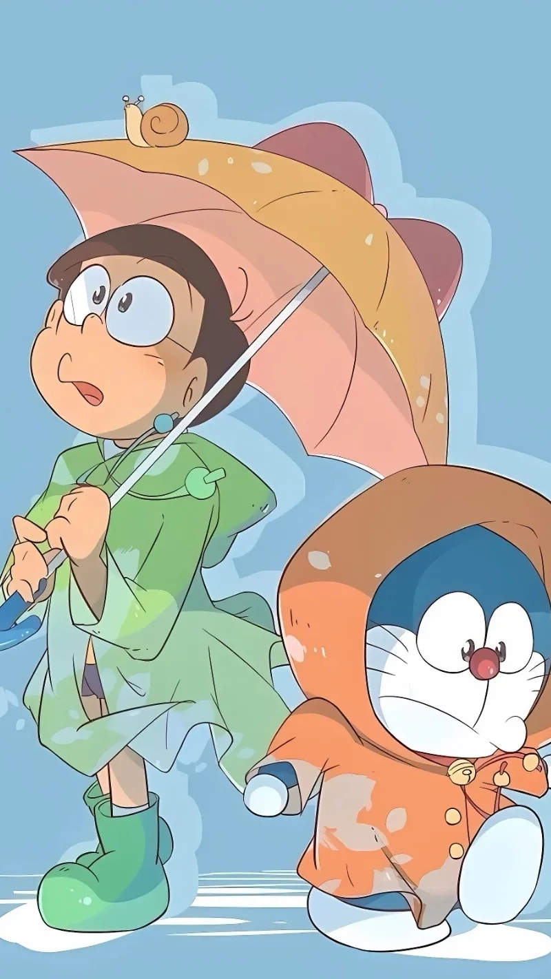 Ảnh Nobita và Doraemon cute lan tỏa niềm vui tuổi thơ