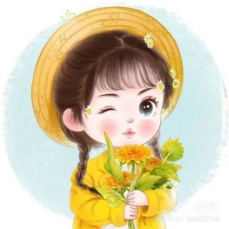 Hình avatar nữ cute chibi đầy phong cách đáng yêu