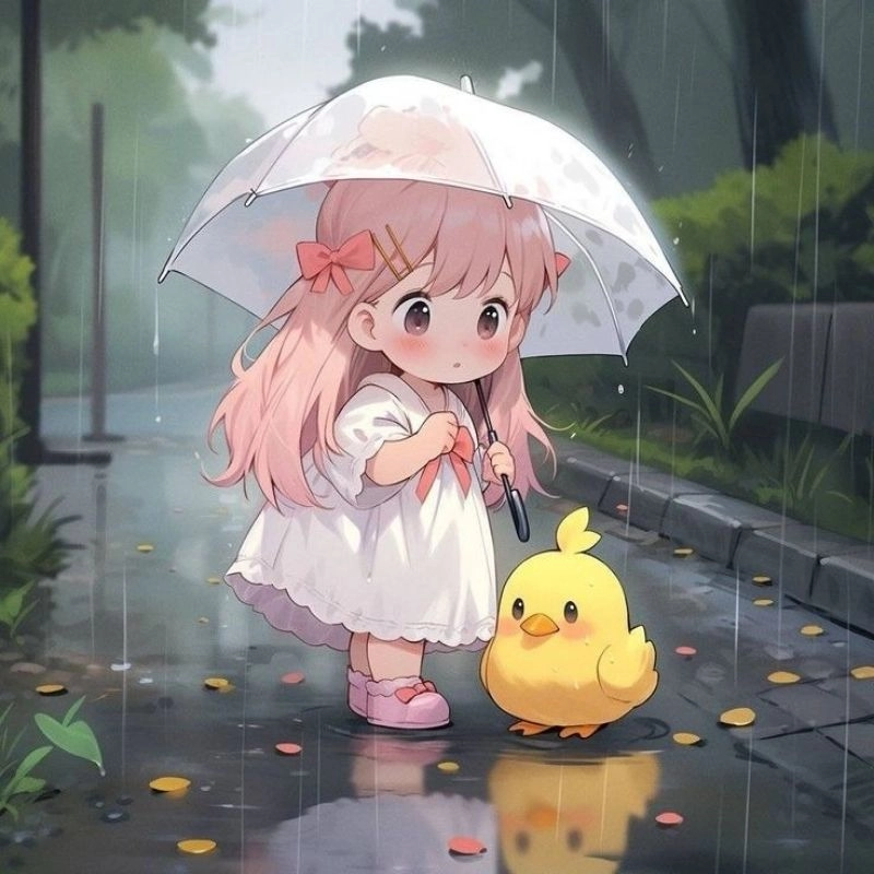 Hình avatar chibi với nét vẽ tinh tế ấn tượng