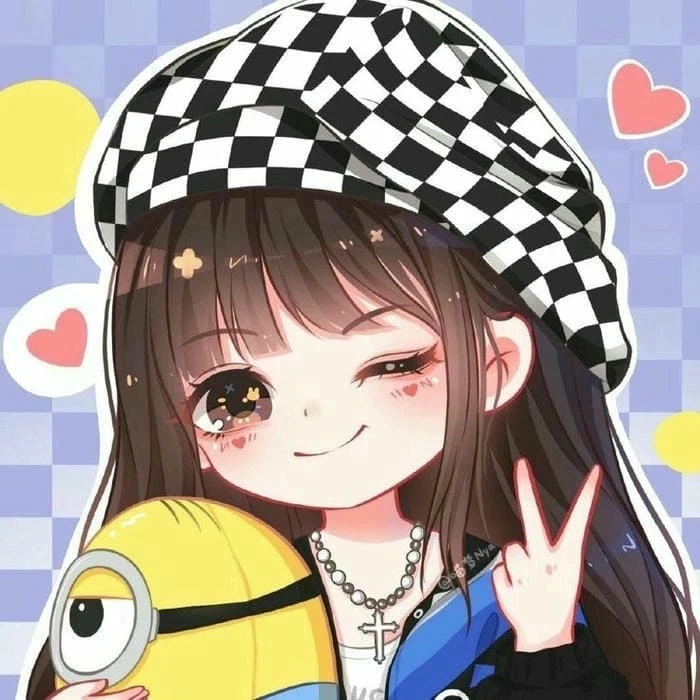 Ảnh anime nữ chibi cute dễ vẽ với nét vẽ ngộ nghĩnh đáng yêu